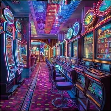 မြန်မာ Slots ကစားသမား Mobile Phone ဖြင့် Jackpot Slots ကစားနေသောမြင်ကွင်း